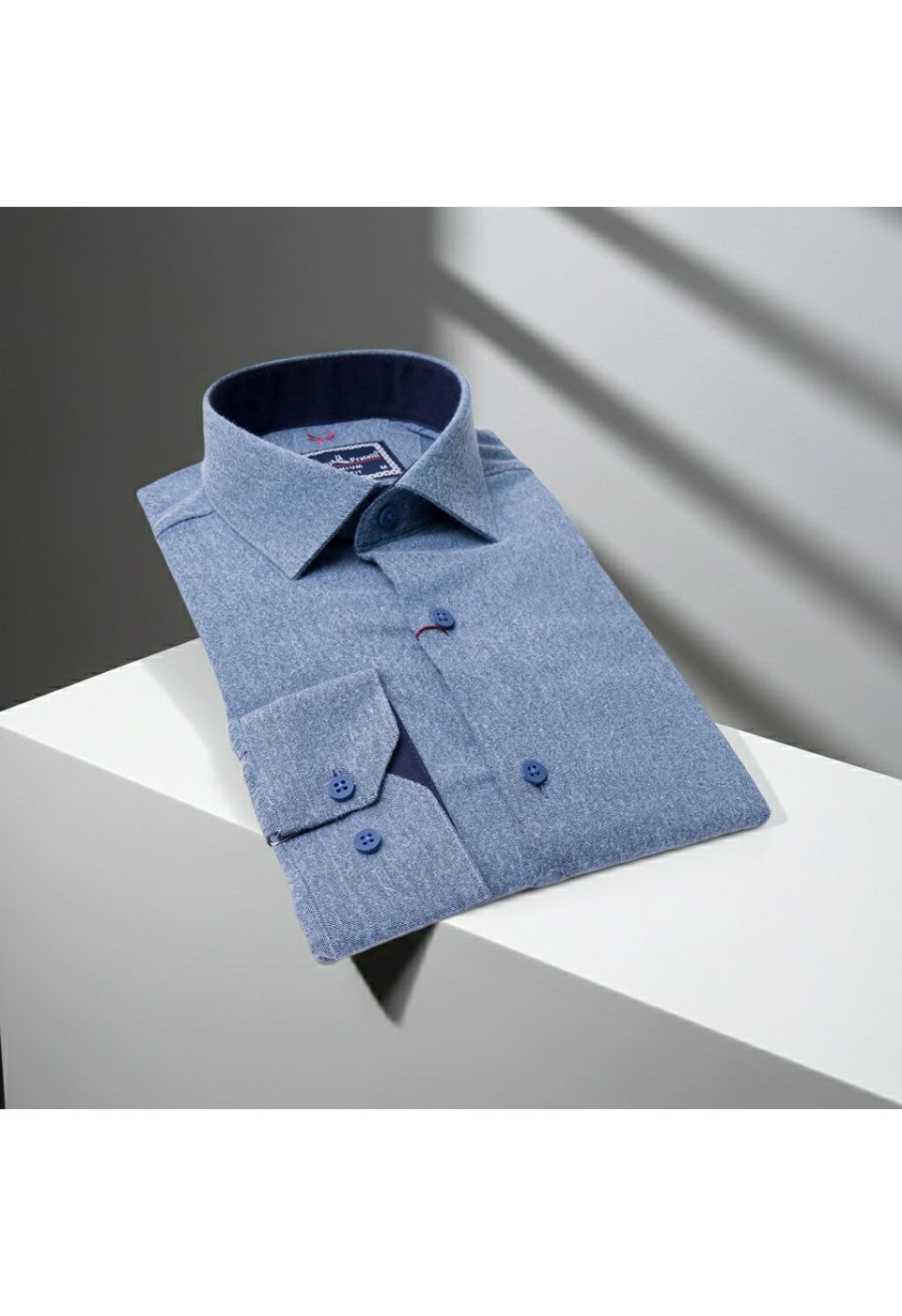 Slim Fit Uzun Kol Düz Renk Kaşmir Erkek Gömlek 3GMK311298001 - Giovanni Fratelli