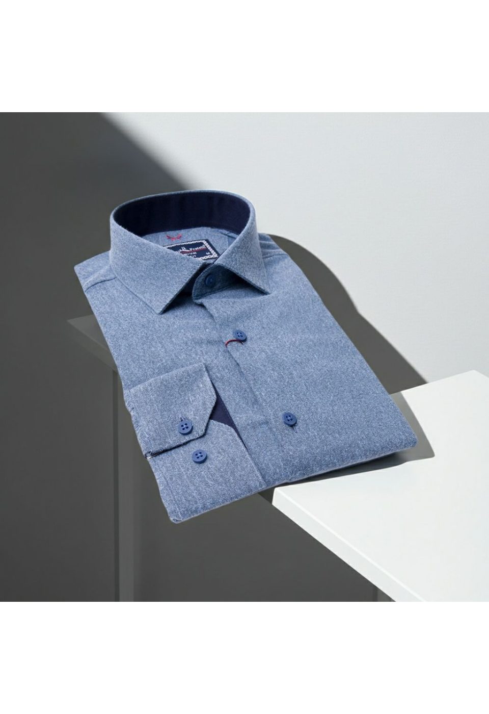Slim Fit Uzun Kol Düz Renk Kaşmir Erkek Gömlek 3GMK311298001 - Giovanni Fratelli