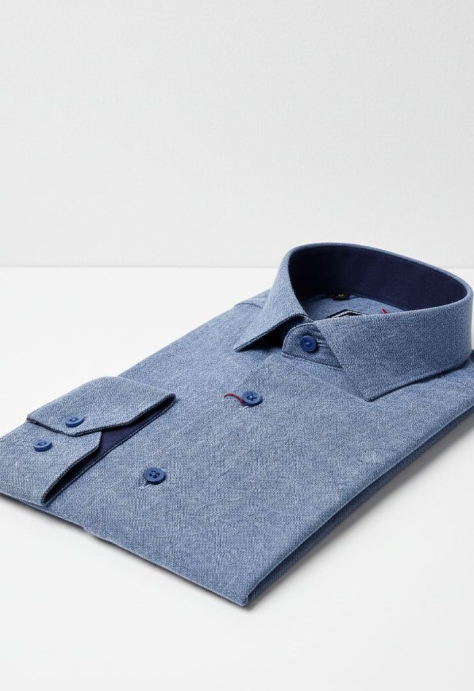 Slim Fit Uzun Kol Düz Renk Kaşmir Erkek Gömlek 3GMK311298001
