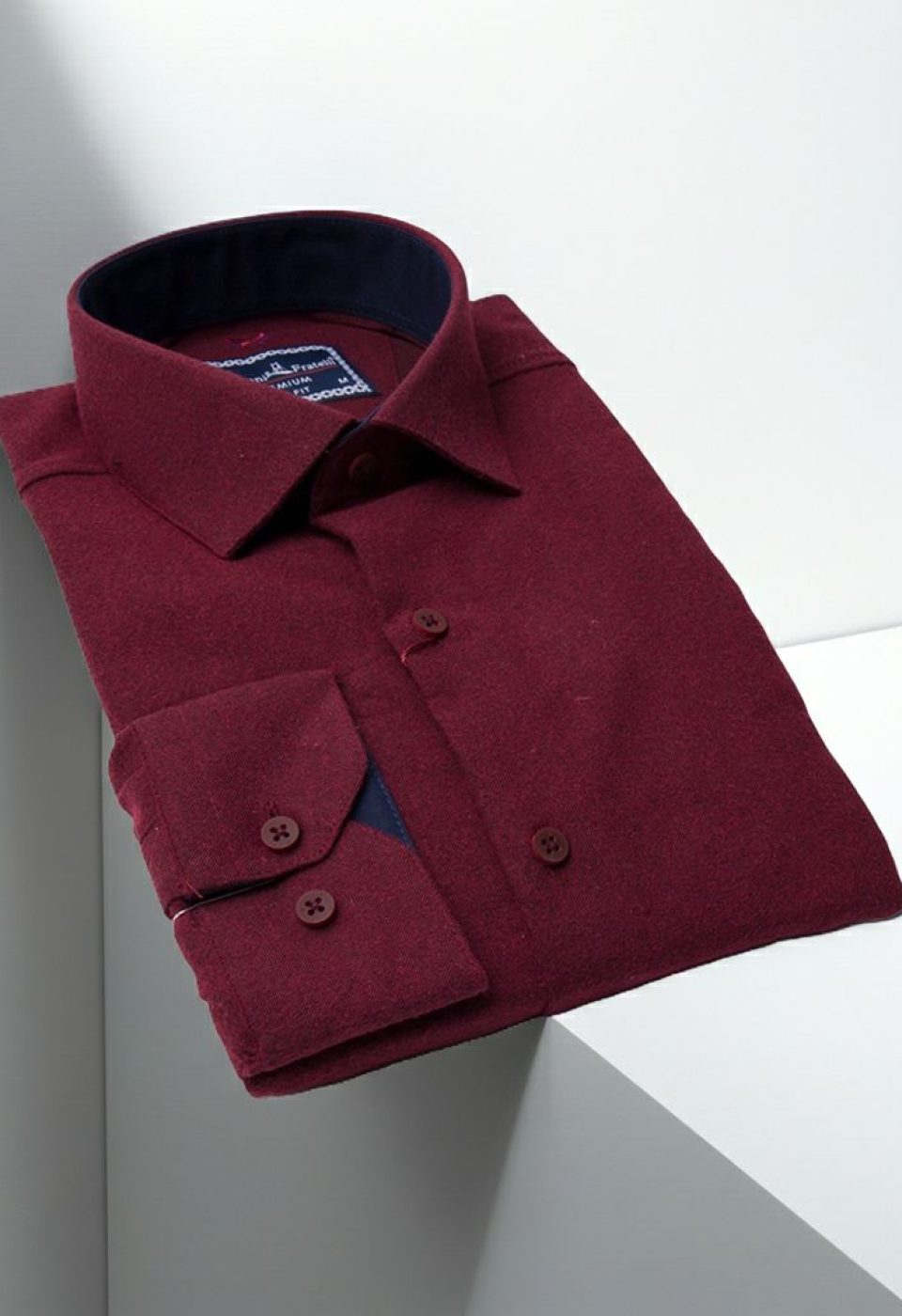 Slim Fit Uzun Kol Düz Renk Kaşmir Erkek Gömlek 3GMK311298004 - Giovanni Fratelli