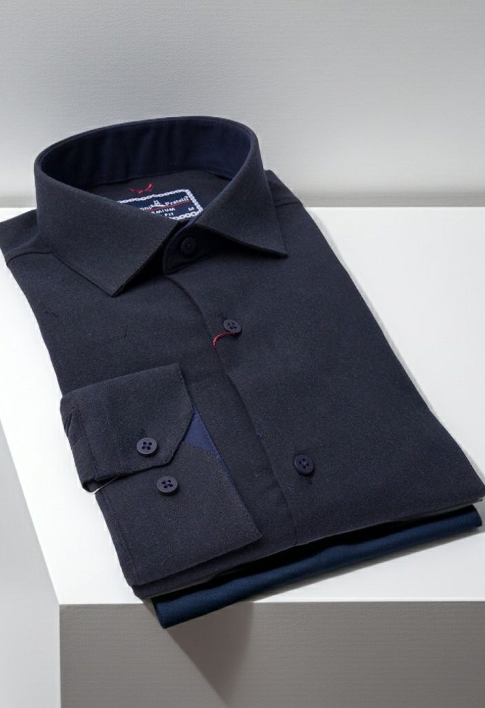 Slim Fit Uzun Kol Düz Renk Kaşmir Erkek Gömlek 3GMK311298007
