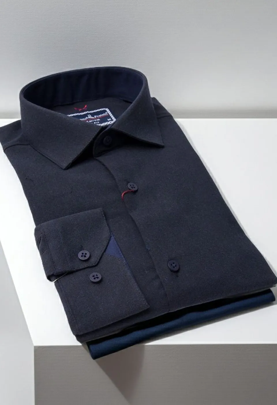 Slim Fit Uzun Kol Düz Renk Kaşmir Erkek Gömlek 3GMK311298007