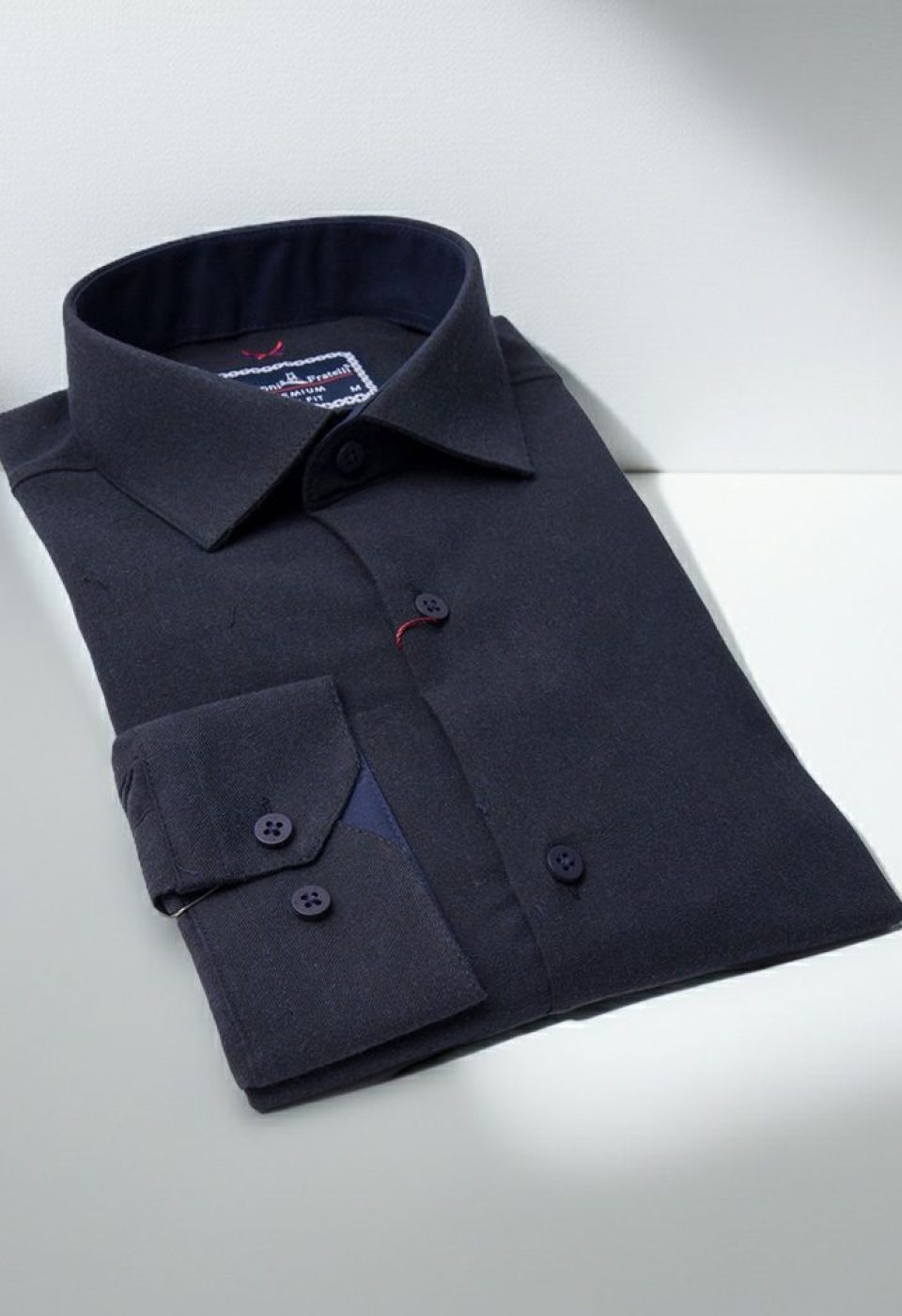 Slim Fit Uzun Kol Düz Renk Kaşmir Erkek Gömlek 3GMK311298007 - Giovanni Fratelli