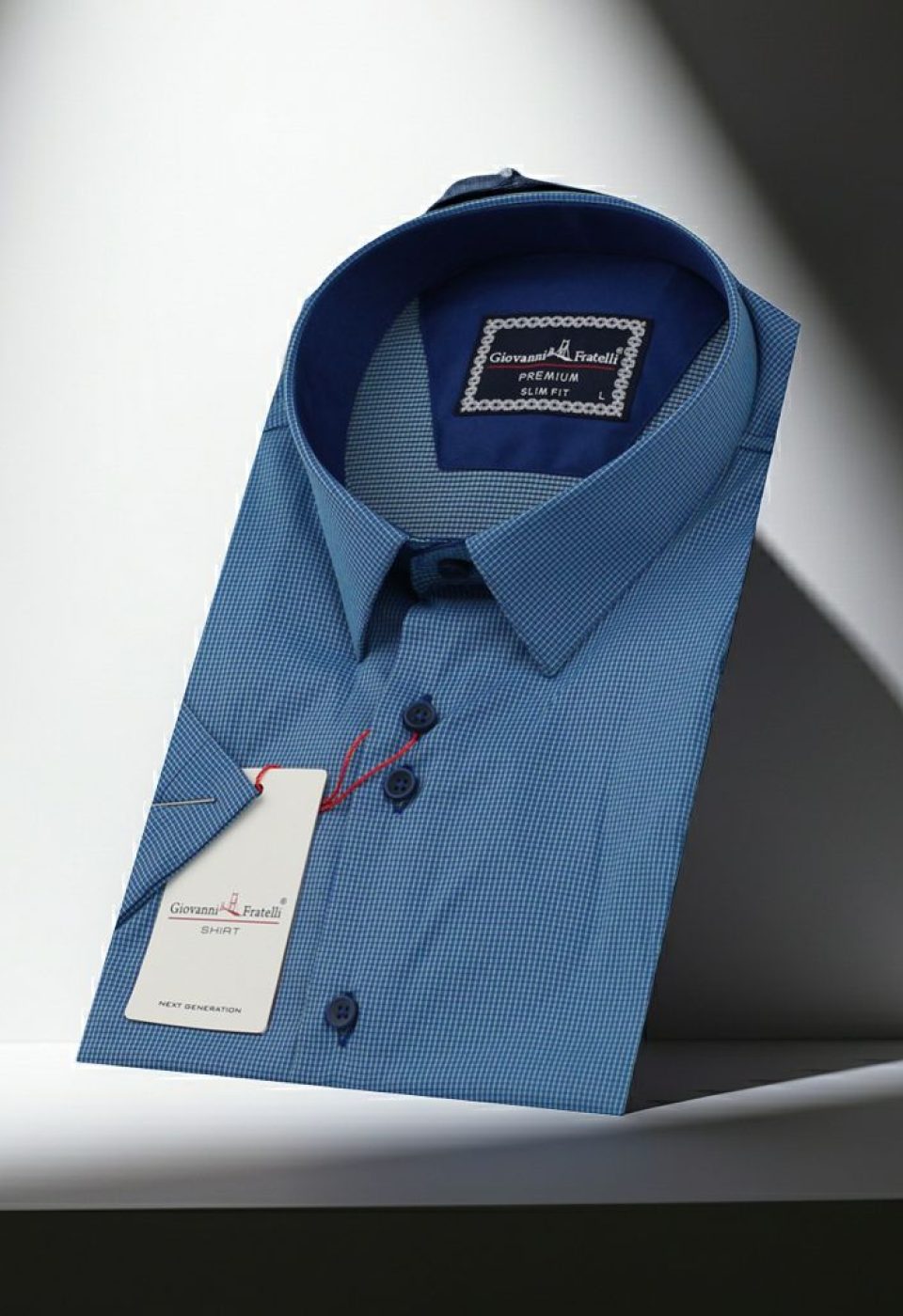 Slim Fit Kısa Kol Desenli Erkek Gömlek 3GMK321315009 - Giovanni Fratelli