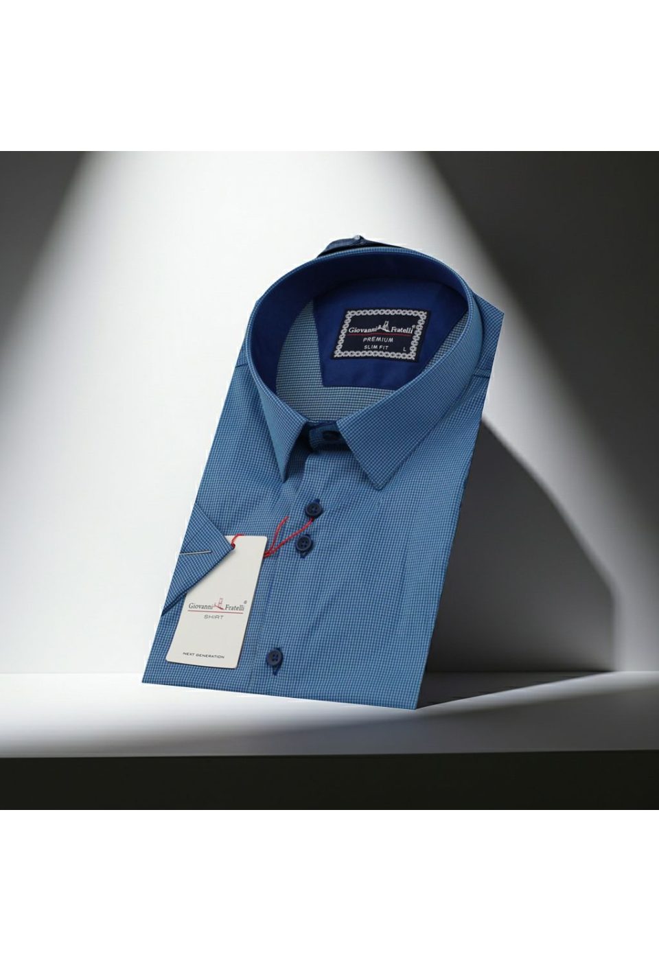 Slim Fit Kısa Kol Desenli Erkek Gömlek 3GMK321315009 - Giovanni Fratelli