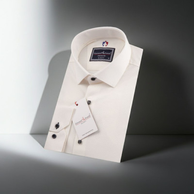 Slim Fit Uzun Kol Desenli Armürlü Jakar Erkek Gömlek 3GMK321318002 - Giovanni Fratelli