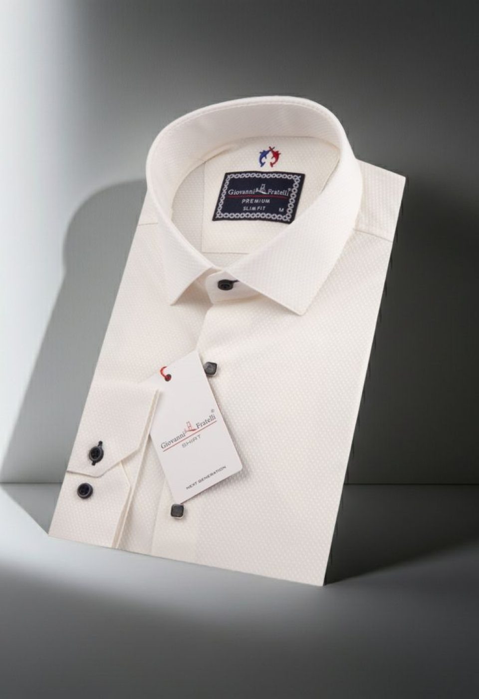 Slim Fit Uzun Kol Desenli Armürlü Jakar Erkek Gömlek 3GMK321318002