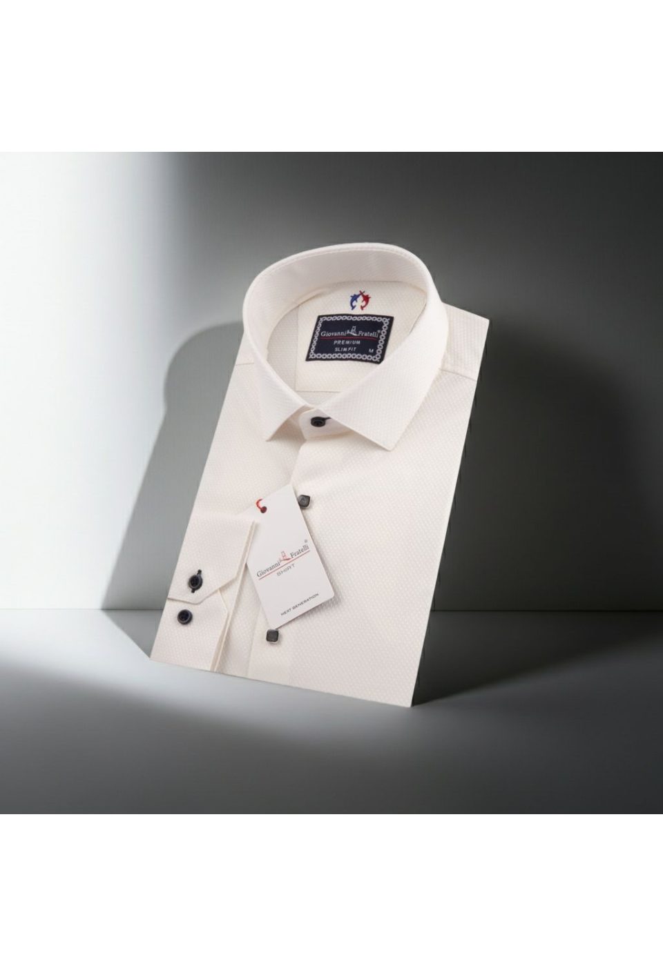 1318 CR JKR 002 Slim Fit Uzun Kol Desenli Armürlü Jakar Erkek Gömlek 3GMK321318002 - Giovanni Fratelli