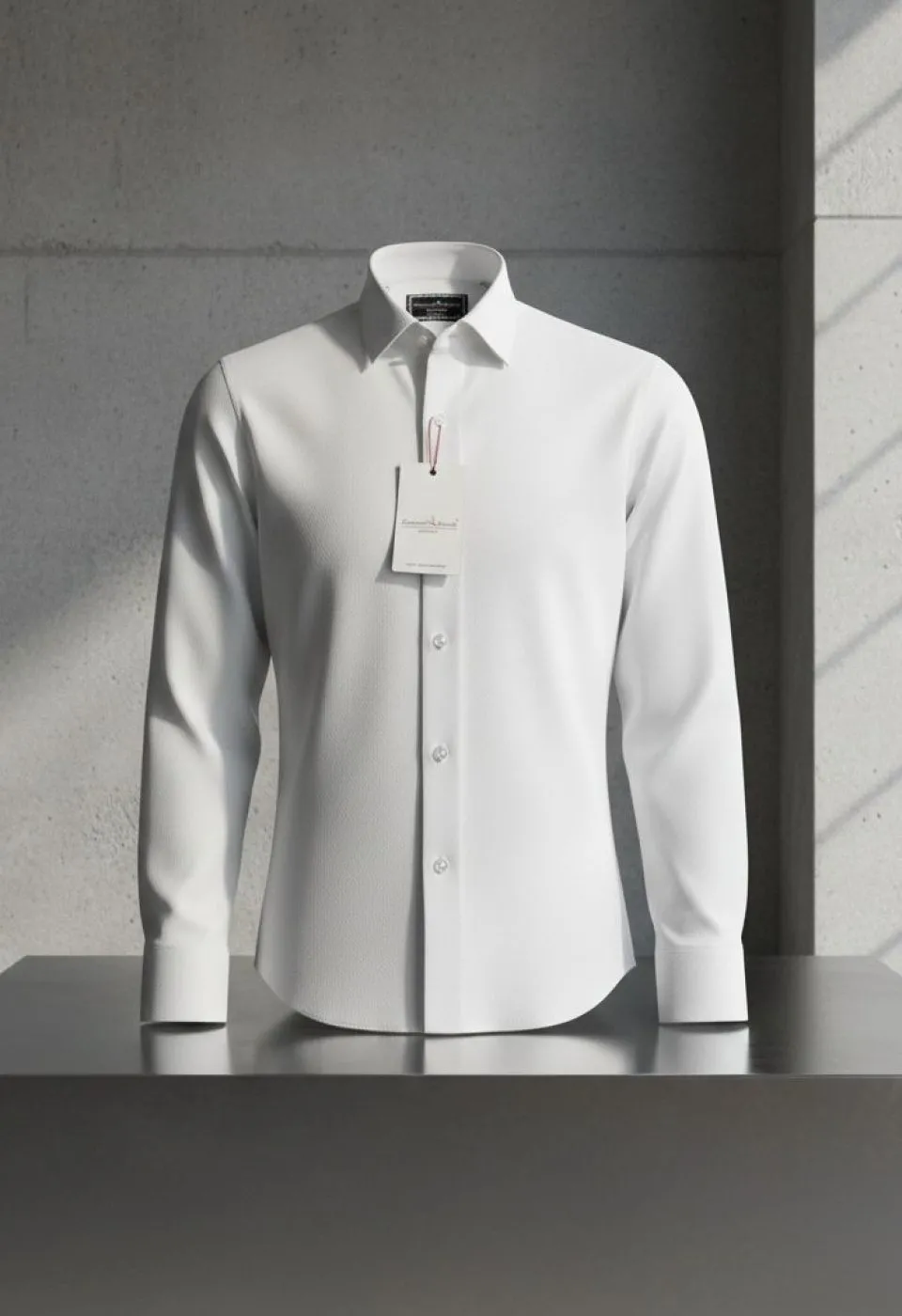 Slim Fit Kol Düğmeli Düz Renk Armürlü Jakar Erkek Gömlek 3GMK321319001 - Giovanni Fratelli