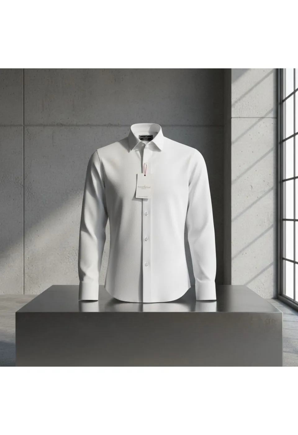 Slim Fit Kol Düğmeli Düz Renk Armürlü Jakar Erkek Gömlek 3GMK321319001 - Giovanni Fratelli