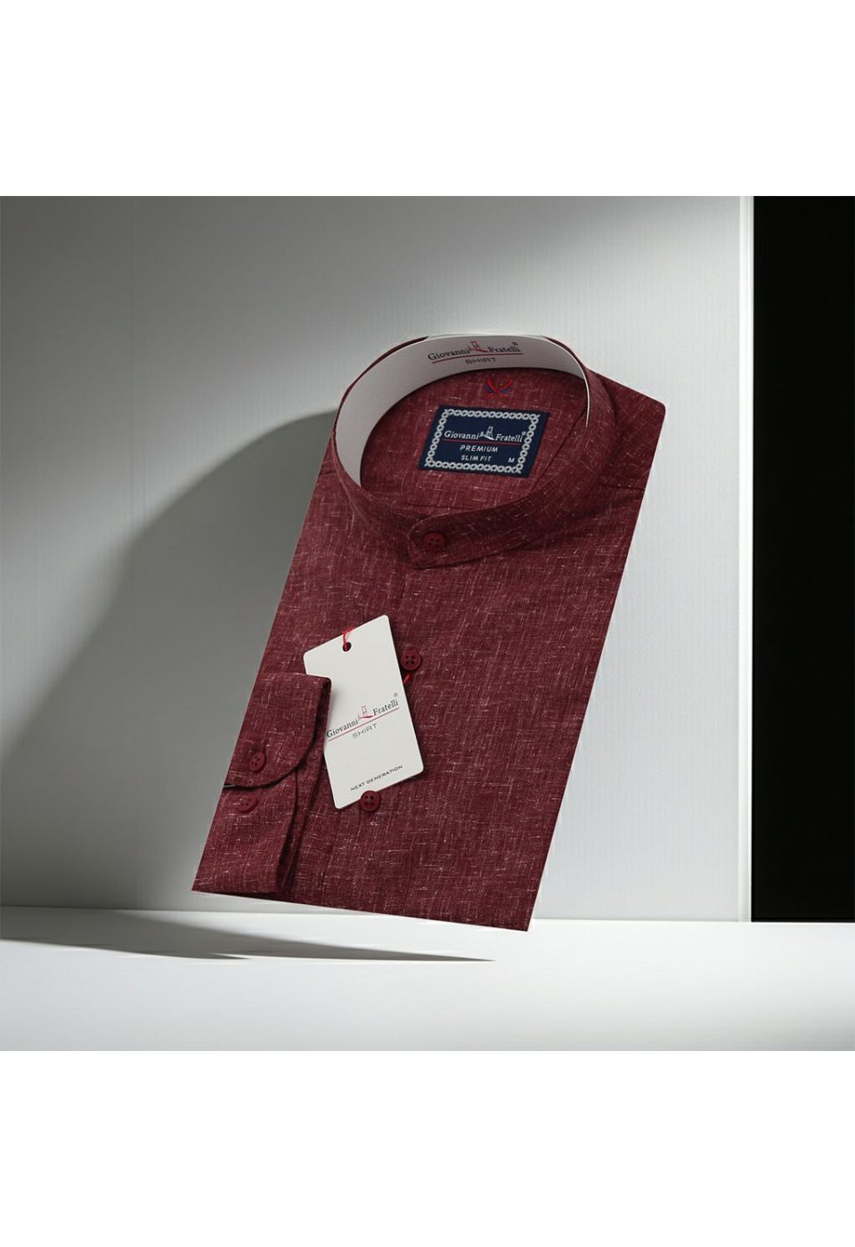 Slim Fit Uzun Kol Desenli Hakim Yaka Erkek Gömlek 3GMK311319008 - Giovanni Fratelli