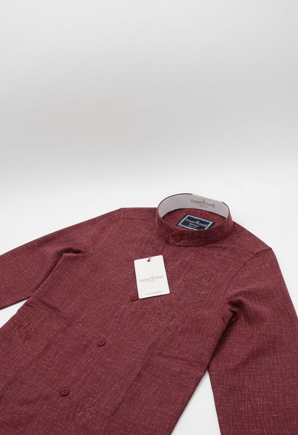 Slim Fit Uzun Kol Desenli Hakim Yaka Erkek Gömlek 3GMK311319008 - Giovanni Fratelli
