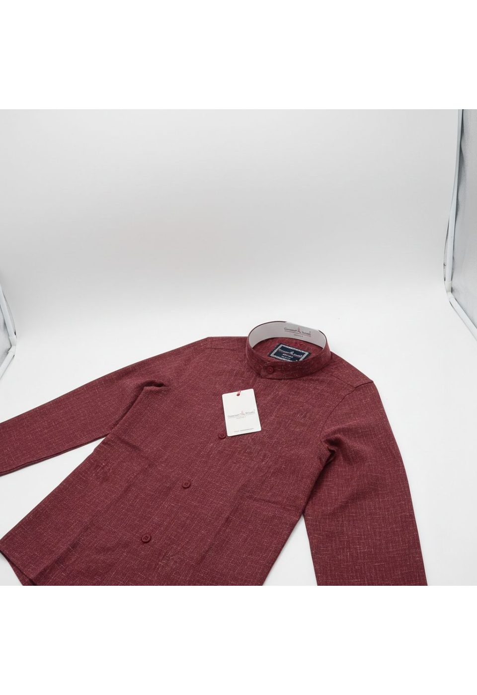 Slim Fit Uzun Kol Desenli Hakim Yaka Erkek Gömlek 3GMK311319008 - Giovanni Fratelli