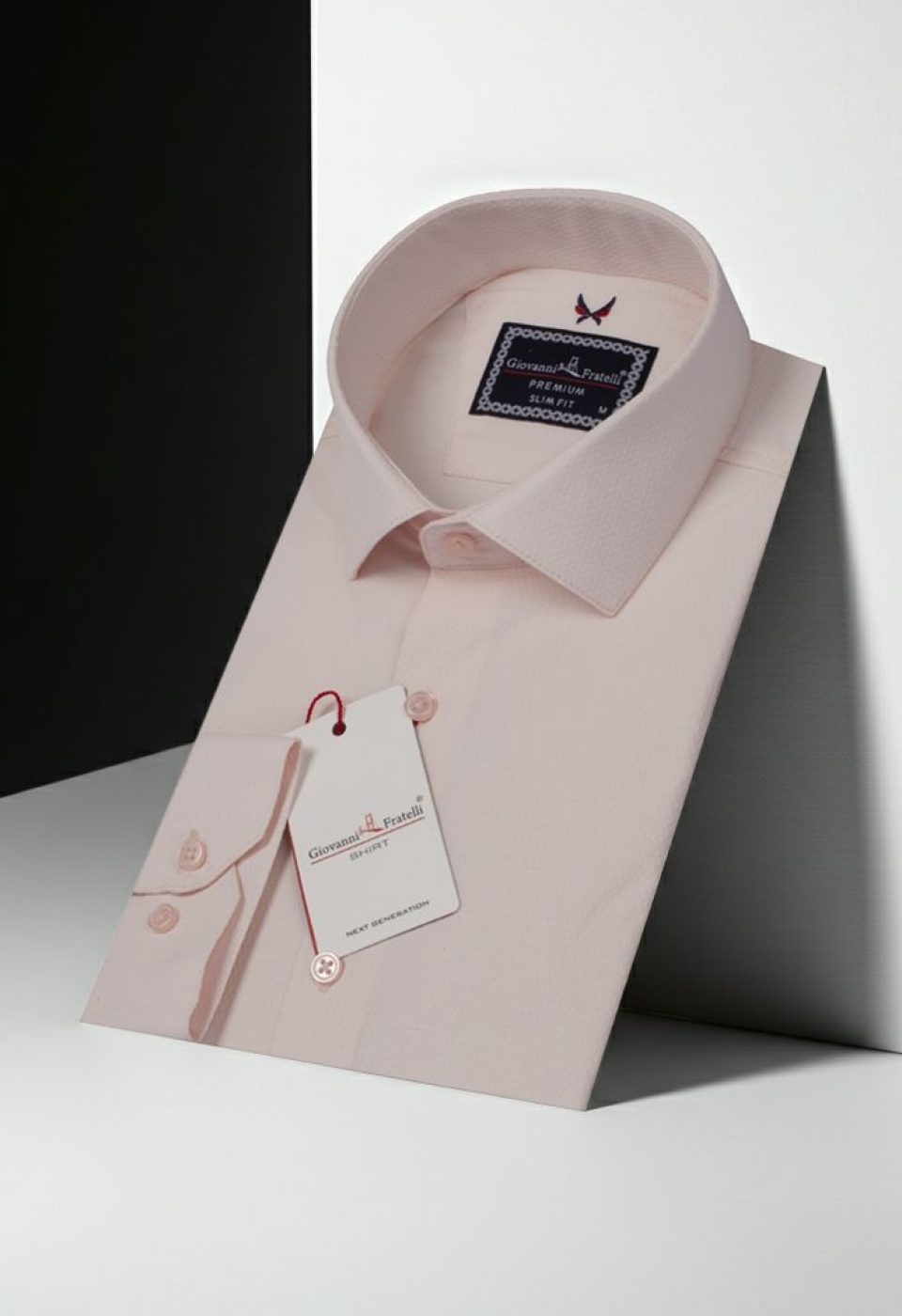Slim Fit Uzun Kol Desenli Armürlü Jakar Erkek Gömlek 3GMK311334003