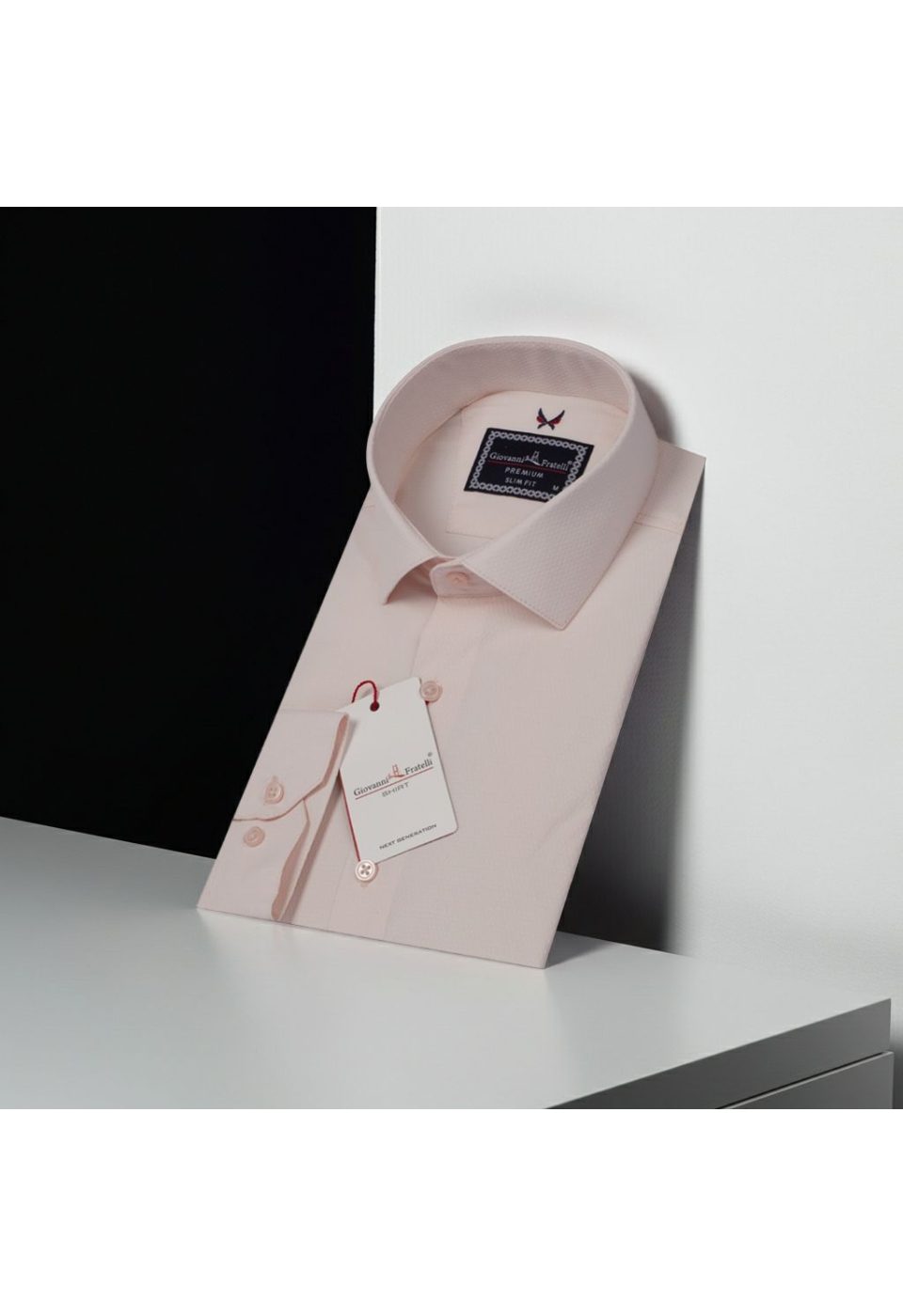 Slim Fit Uzun Kol Desenli Armürlü Jakar Erkek Gömlek 3GMK311334003 - Giovanni Fratelli