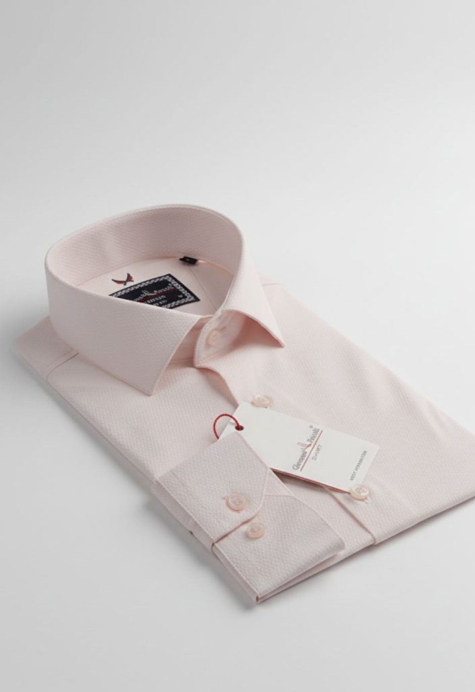 Slim Fit Uzun Kol Desenli Armürlü Jakar Erkek Gömlek 3GMK311334003