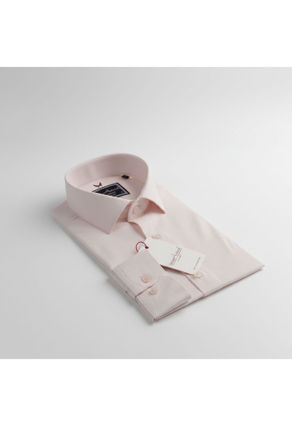 Slim Fit Uzun Kol Desenli Armürlü Jakar Erkek Gömlek 3GMK311334003 - Giovanni Fratelli