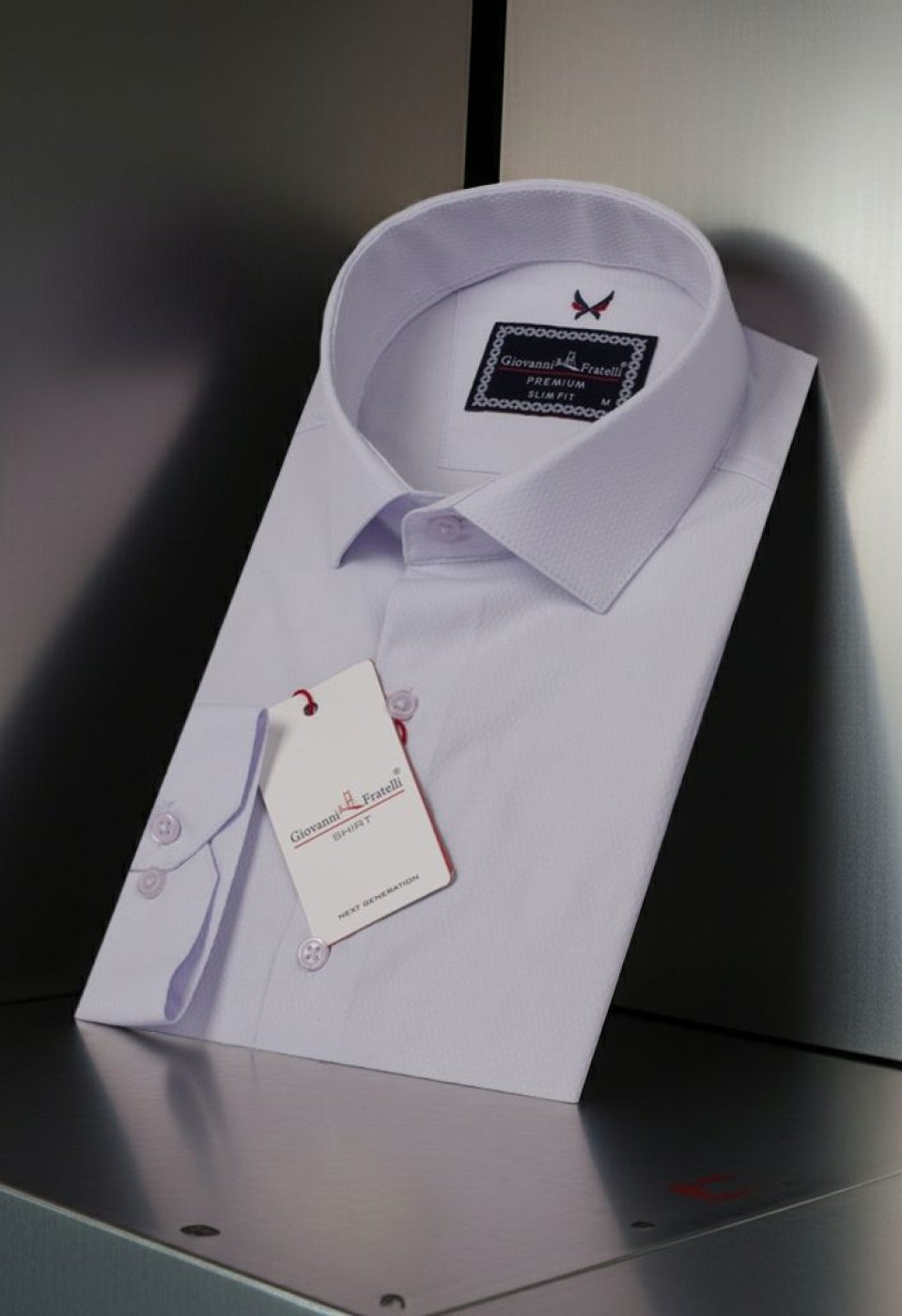 1334 CR JKR 004 Slim Fit Uzun Kol Desenli Armürlü Jakar Erkek Gömlek 3GMK311334004 - Giovanni Fratelli