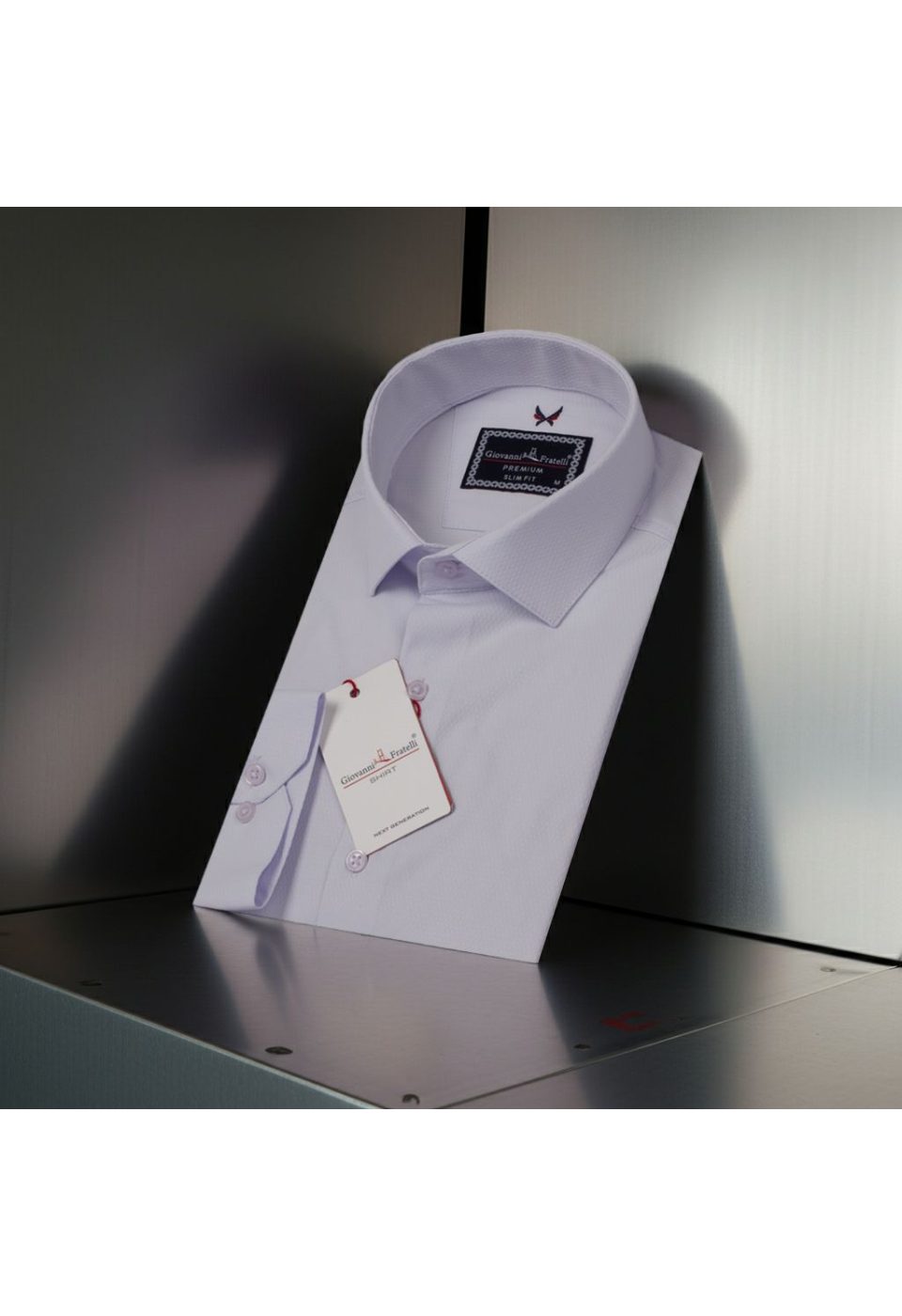 1334 CR JKR 004 Slim Fit Uzun Kol Desenli Armürlü Jakar Erkek Gömlek 3GMK311334004 - Giovanni Fratelli