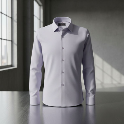 Slim Fit Uzun Kol Desenli Armürlü Jakar Erkek Gömlek 3GMK311334004 - Giovanni Fratelli