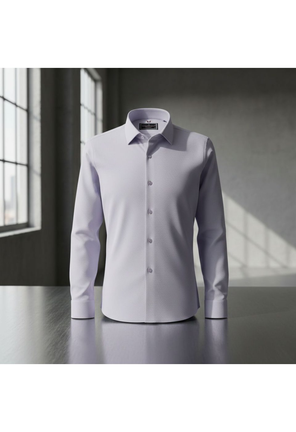 1334 CR JKR 004 Slim Fit Uzun Kol Desenli Armürlü Jakar Erkek Gömlek 3GMK311334004 - Giovanni Fratelli