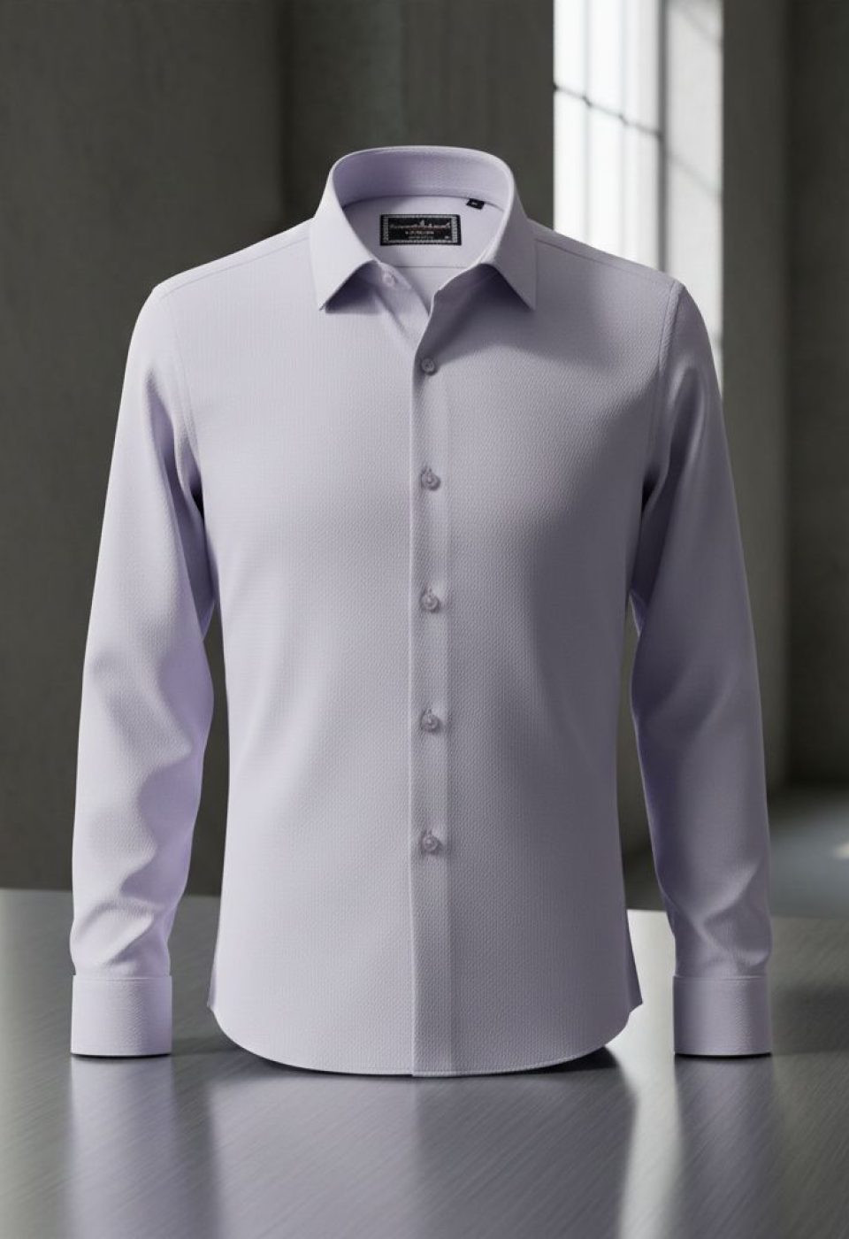 1334 CR JKR 004 Slim Fit Uzun Kol Desenli Armürlü Jakar Erkek Gömlek 3GMK311334004 - Giovanni Fratelli