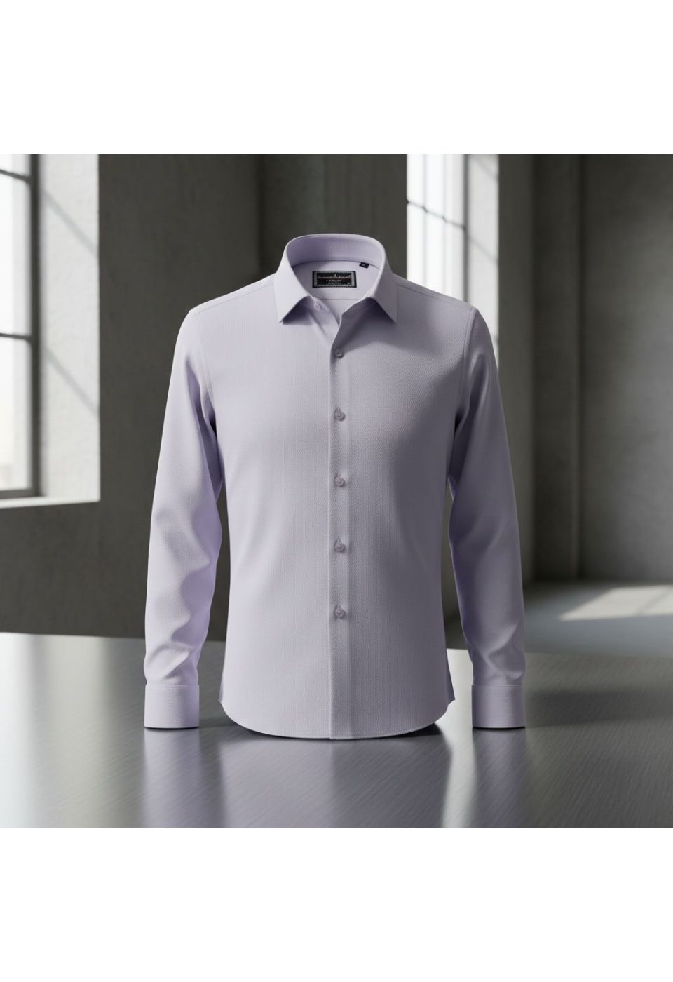 1334 CR JKR 004 Slim Fit Uzun Kol Desenli Armürlü Jakar Erkek Gömlek 3GMK311334004 - Giovanni Fratelli