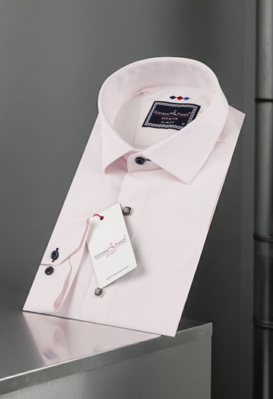 Slim Fit Uzun Kol Desenli Armürlü Jakar Erkek Gömlek 3GMK311337005 - Giovanni Fratelli