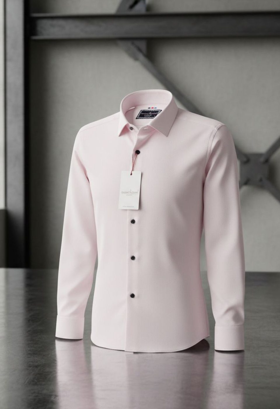 Slim Fit Uzun Kol Desenli Armürlü Jakar Erkek Gömlek 3GMK311337005