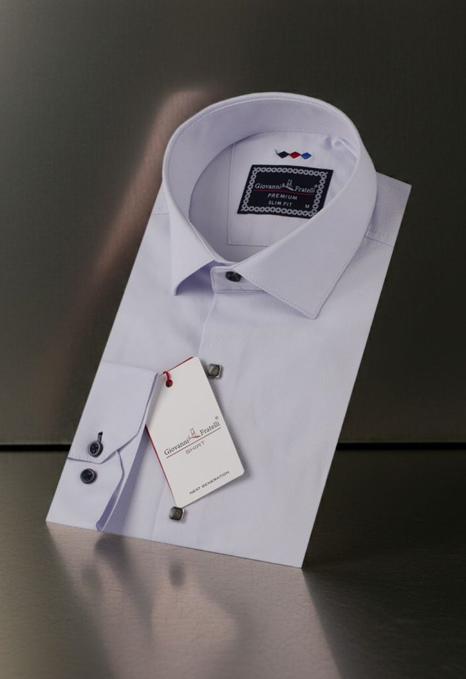 Slim Fit Uzun Kol Desenli Armürlü Jakar Erkek Gömlek 3GMK311337006 - Giovanni Fratelli