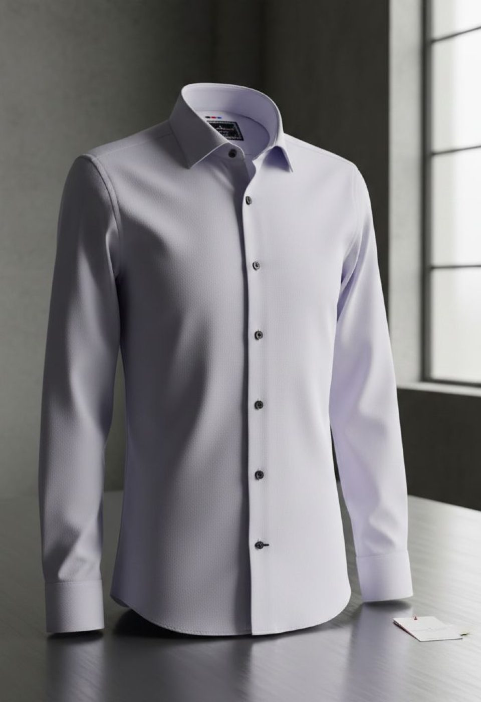 Slim Fit Uzun Kol Desenli Armürlü Jakar Erkek Gömlek 3GMK311337006