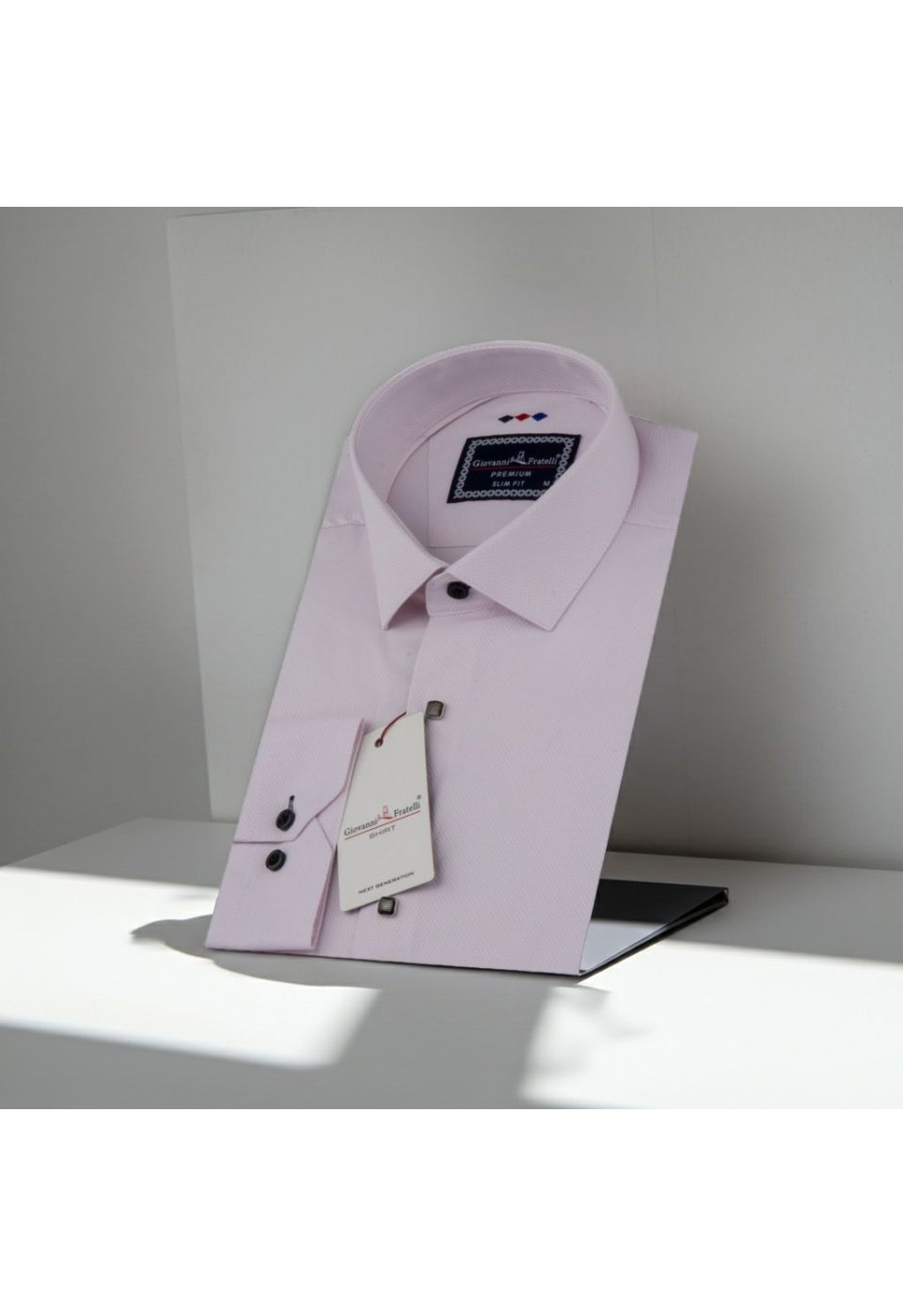 Slim Fit Uzun Kol Desenli Armürlü Jakar Erkek Gömlek 3GMK311337007 - Giovanni Fratelli