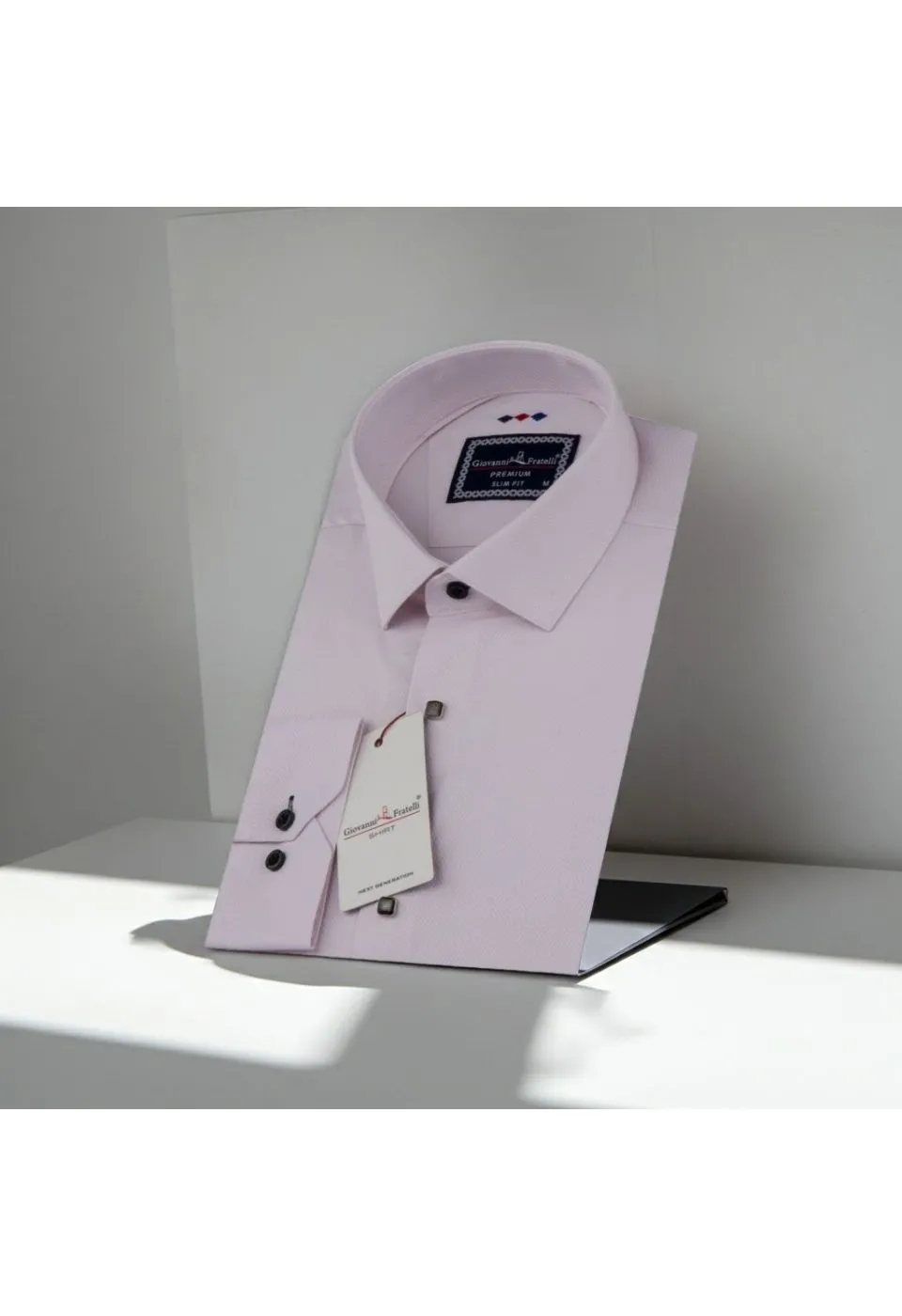 Slim Fit Uzun Kol Desenli Armürlü Jakar Erkek Gömlek 3GMK311337007 - Giovanni Fratelli