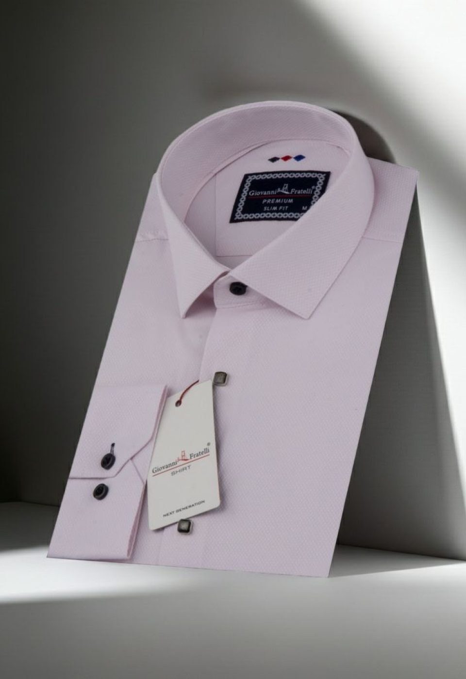 Slim Fit Uzun Kol Desenli Armürlü Jakar Erkek Gömlek 3GMK311337007 - Giovanni Fratelli