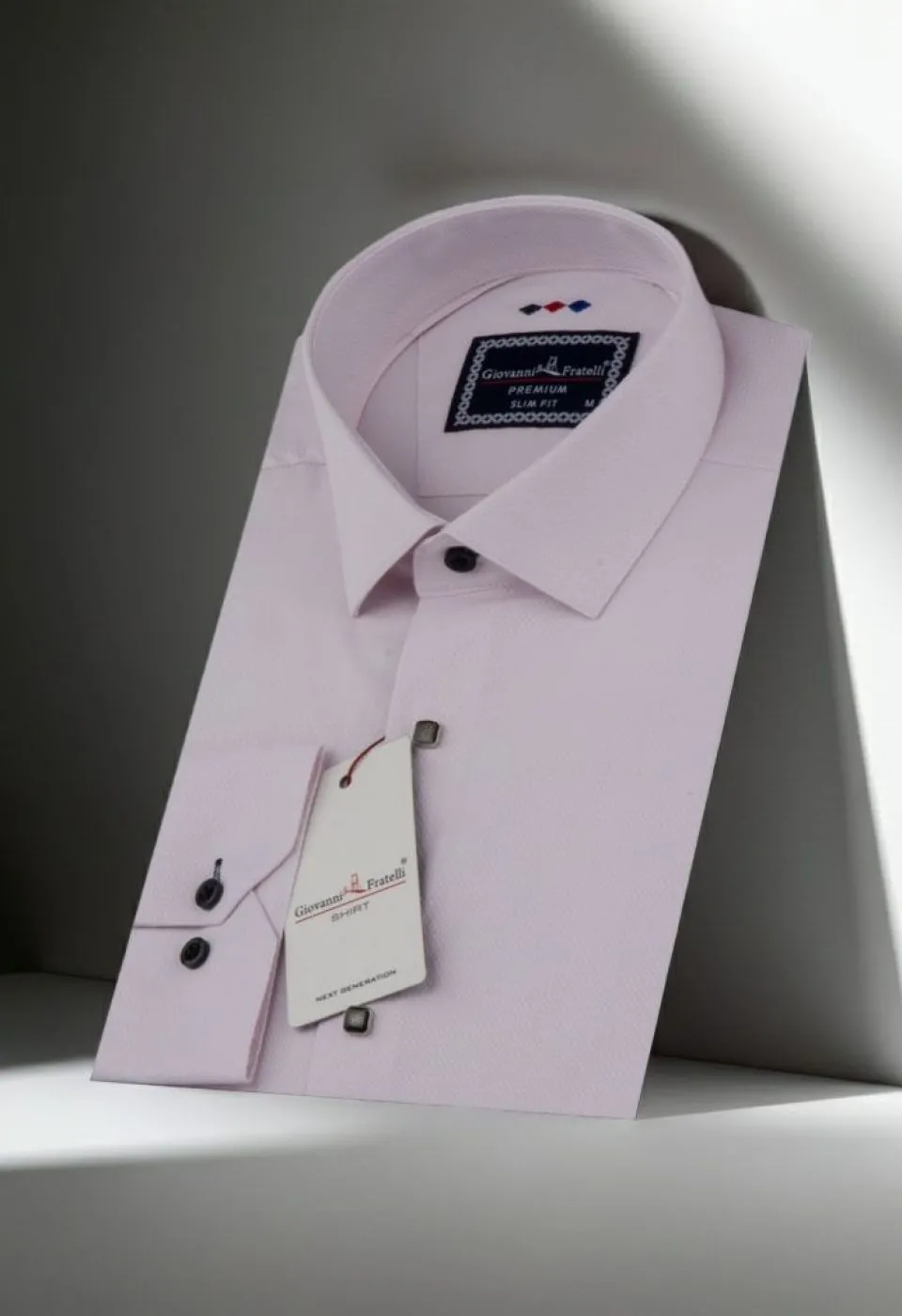 Slim Fit Uzun Kol Desenli Armürlü Jakar Erkek Gömlek 3GMK311337007 - Giovanni Fratelli