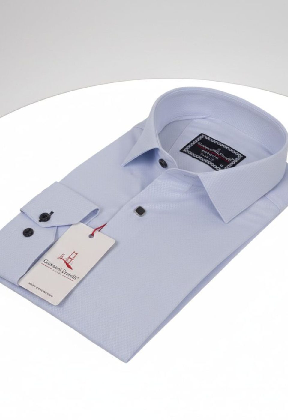 Slim Fit Uzun Kol Desenli Armürlü Jakar Erkek Gömlek 3GMK311341003 - Giovanni Fratelli