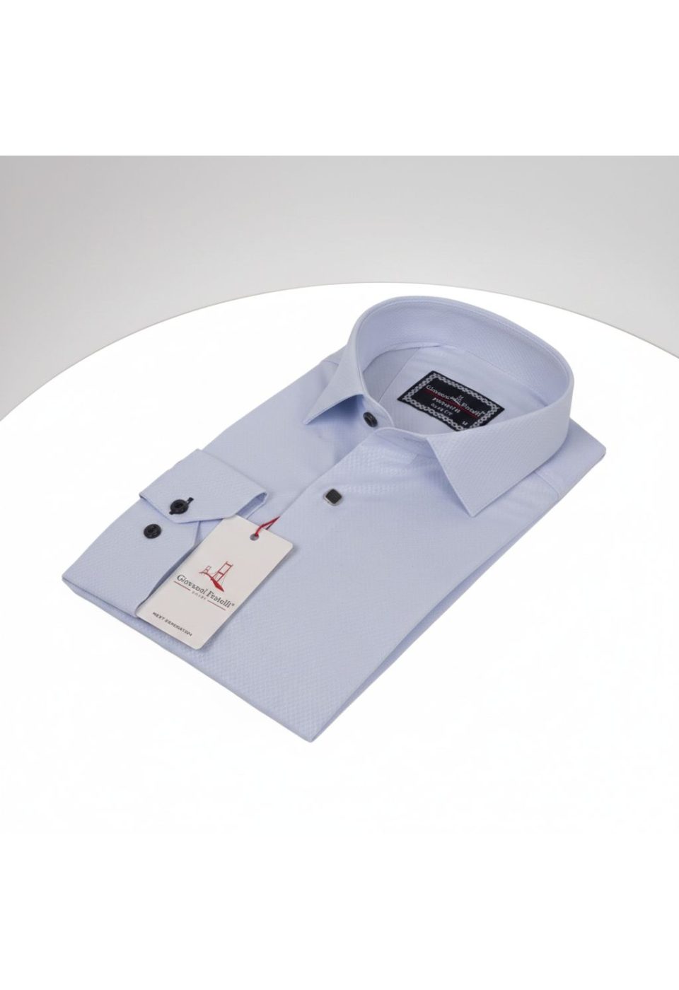 Slim Fit Uzun Kol Desenli Armürlü Jakar Erkek Gömlek 3GMK311341003 - Giovanni Fratelli