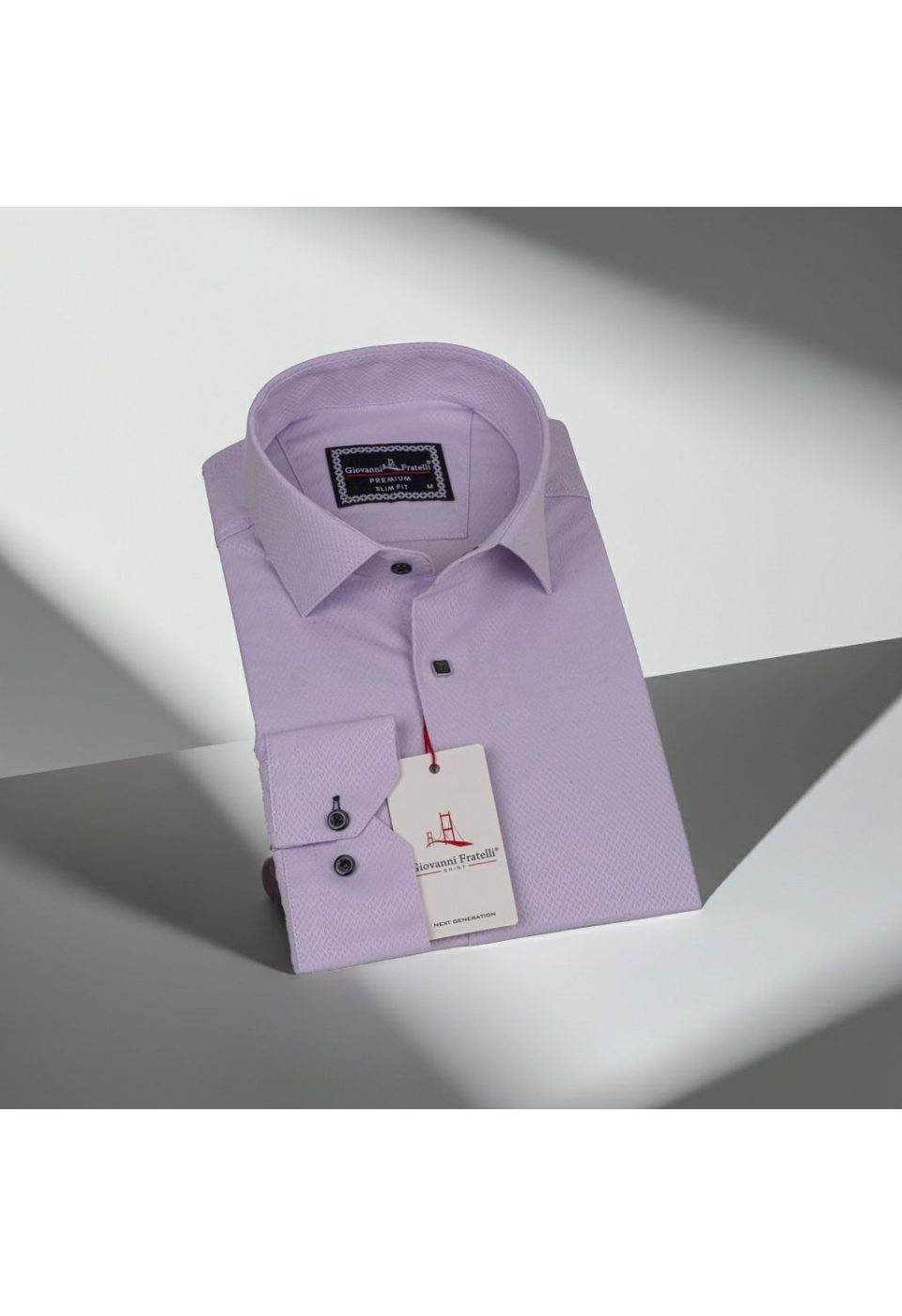 1341 CR JKR 004 Slim Fit Uzun Kol Desenli Armürlü Jakar Erkek Gömlek 3GMK311341004 - Giovanni Fratelli