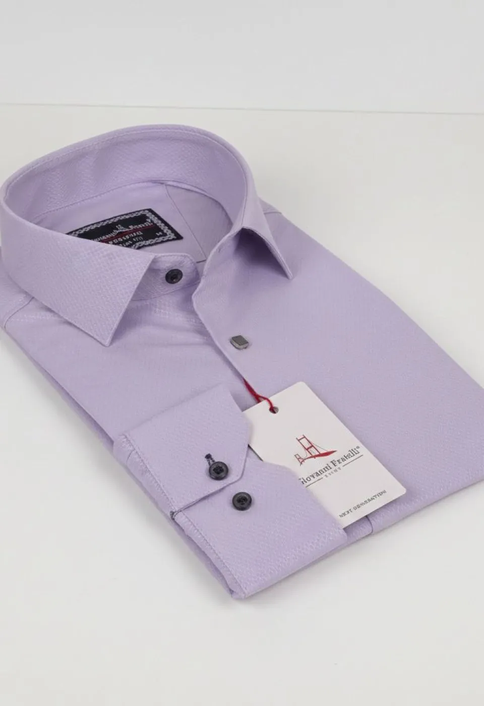 Slim Fit Uzun Kol Desenli Armürlü Jakar Erkek Gömlek 3GMK311341004 Slim Fit Uzun Kol Desenli Armürlü Jakar Erkek Gömlek 3GMK311341004