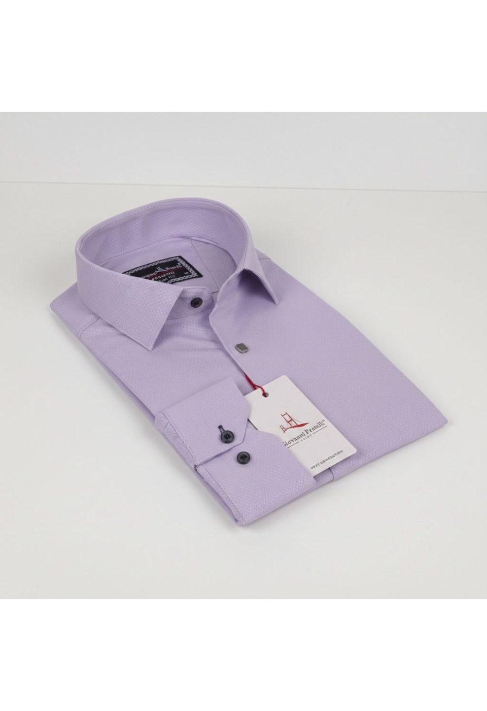 1341 CR JKR 004 Slim Fit Uzun Kol Desenli Armürlü Jakar Erkek Gömlek 3GMK311341004 - Giovanni Fratelli