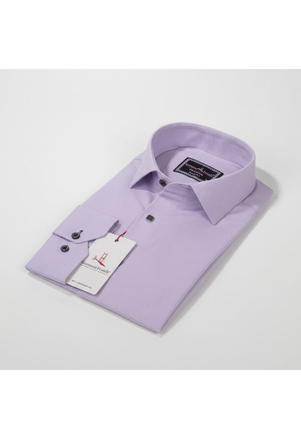 1341 CR JKR 004 Slim Fit Uzun Kol Desenli Armürlü Jakar Erkek Gömlek 3GMK311341004 - Giovanni Fratelli
