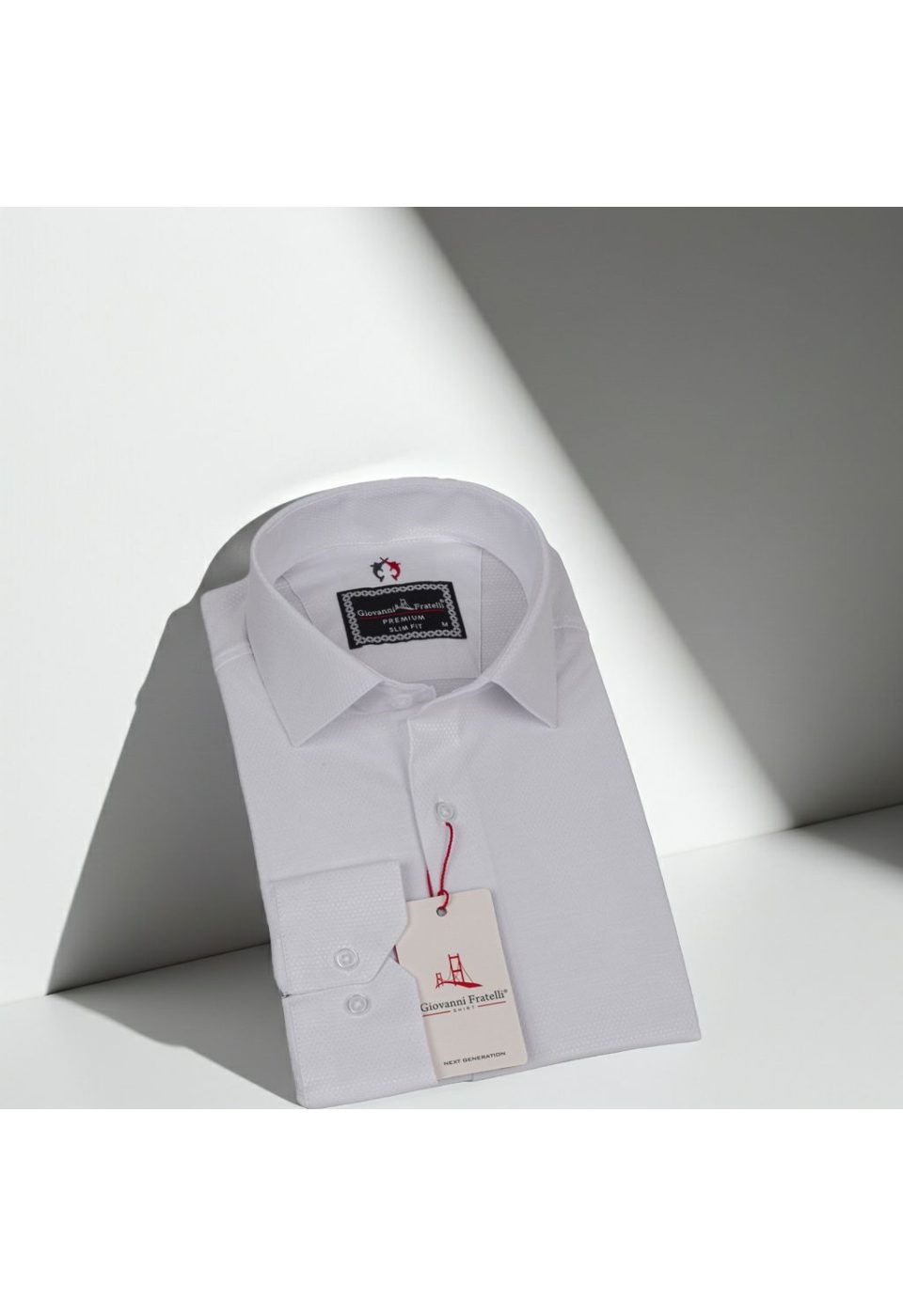 Slim Fit Uzun Kol Desenli Armürlü Jakar Erkek Gömlek 3GMK311346001 - Giovanni Fratelli