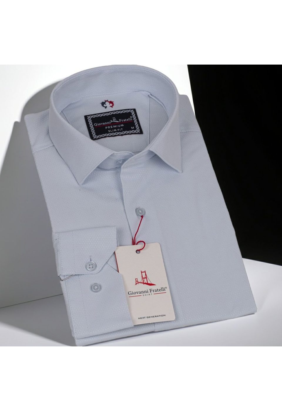 Slim Fit Uzun Kol Desenli Armürlü Jakar Erkek Gömlek 3GMK311346003 - Giovanni Fratelli