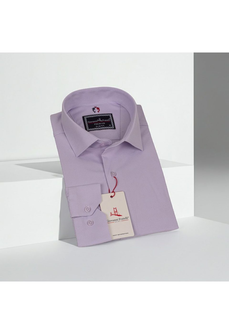 Slim Fit Uzun Kol Desenli Armürlü Jakar Erkek Gömlek 3GMK311346004 - Giovanni Fratelli