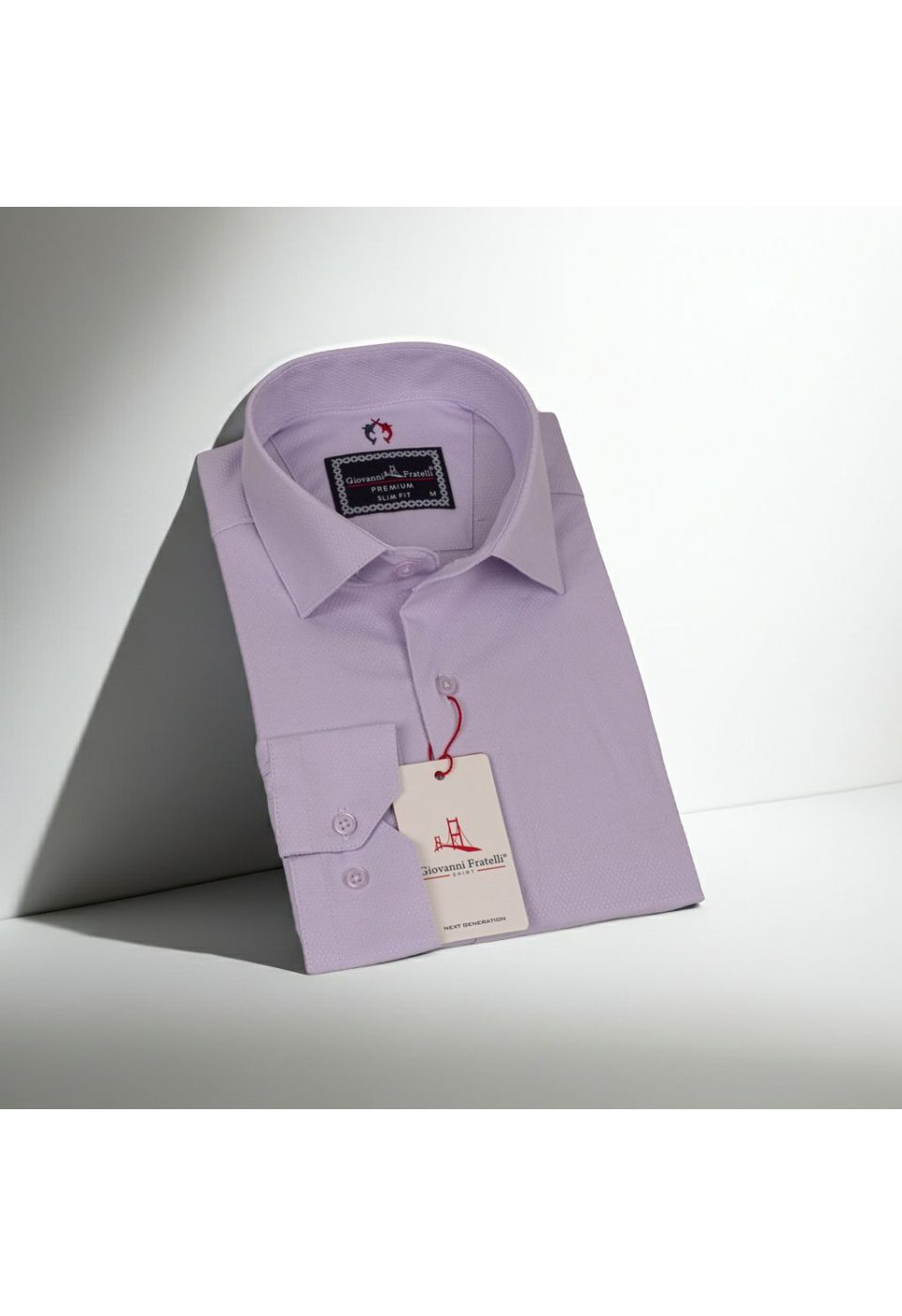 Slim Fit Uzun Kol Desenli Armürlü Jakar Erkek Gömlek 3GMK311346004 - Giovanni Fratelli