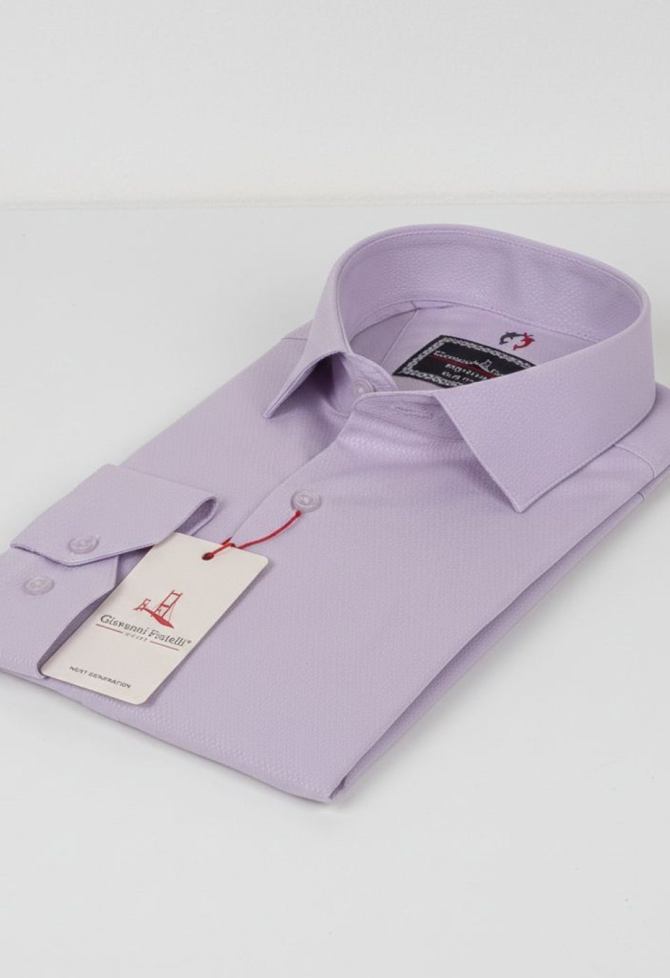 Slim Fit Uzun Kol Desenli Armürlü Jakar Erkek Gömlek 3GMK311346004 - Giovanni Fratelli