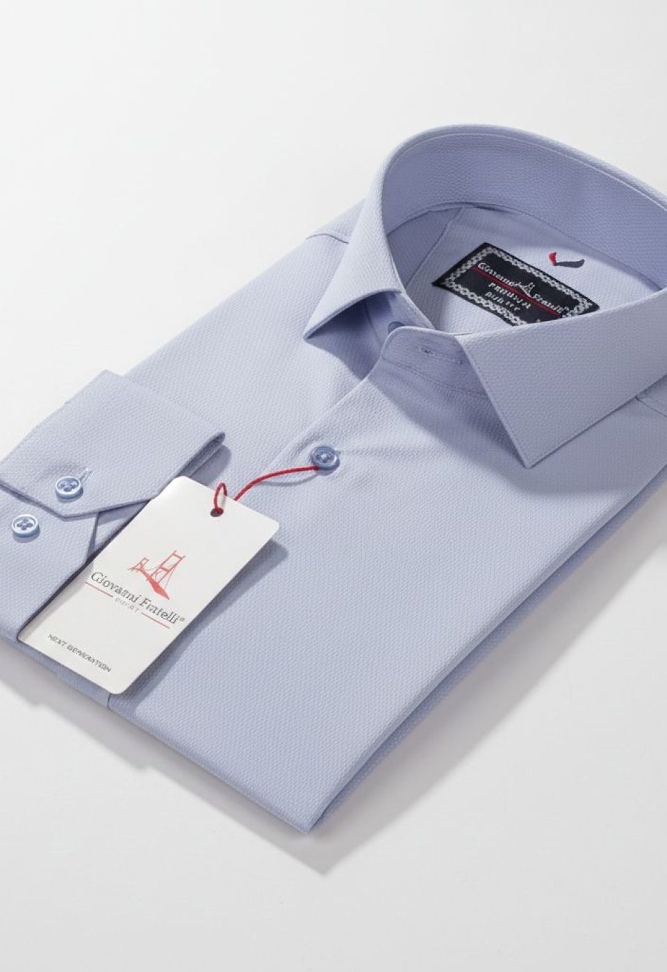 Slim Fit Uzun Kol Desenli Armürlü Jakar Erkek Gömlek 3GMK311347004 - Giovanni Fratelli