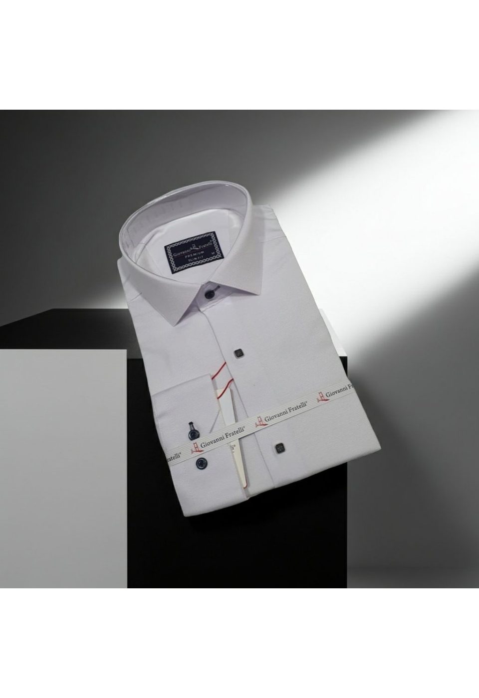Slim Fit Uzun Kol Desenli Armürlü Jakar Erkek Gömlek 3GMK311351001 - Giovanni Fratelli