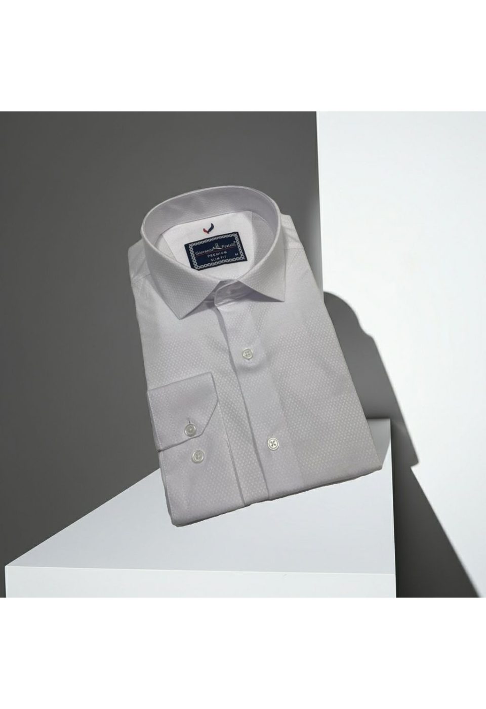 Slim Fit Uzun Kol Düz Renk Saten Erkek Gömlek 3GMK311353001 - Giovanni Fratelli