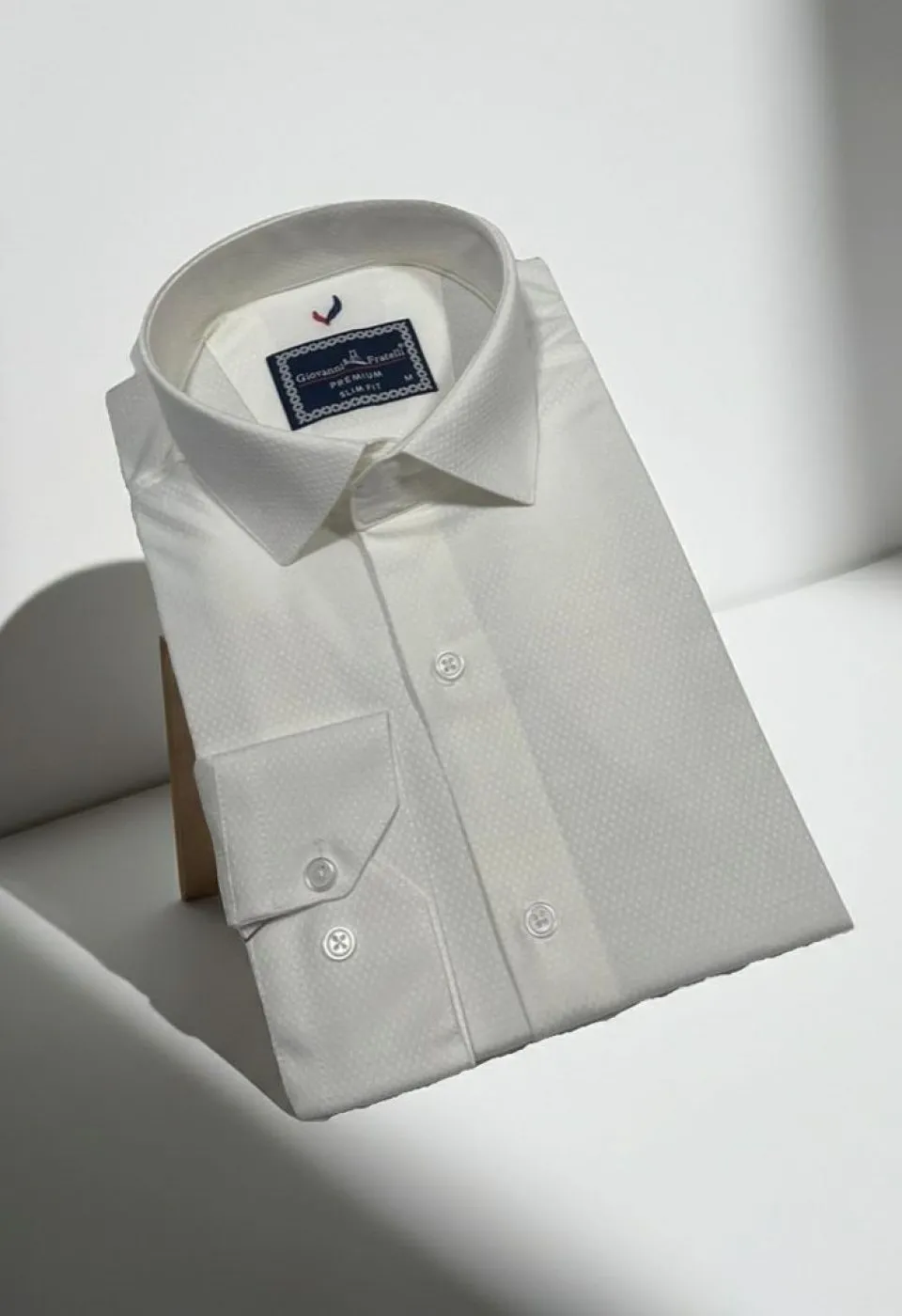 Slim Fit Uzun Kol Düz Renk Saten Erkek Gömlek 3GMK311353002 - Giovanni Fratelli